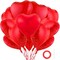 12Pcs Red Heart Balloons, 18 Inch, Love Balloons for Valentine's Day, Wedding, Birthday Decorations